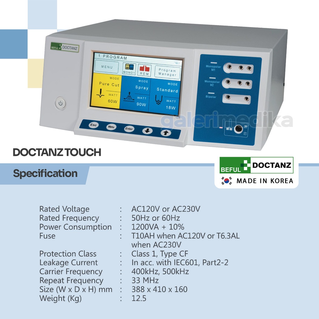 BEFUL DOCTANZ Touch Electrosurgical Unit Touch Screen