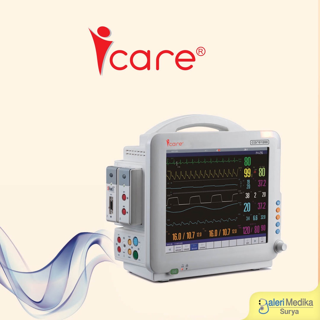 iCare Patien Monitor 12" CARE 1200 Multi Parameter