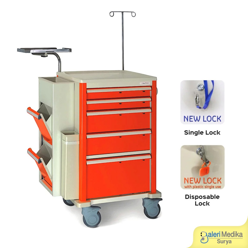 Troli Emergensi Acare EC-500P Emergency Cart