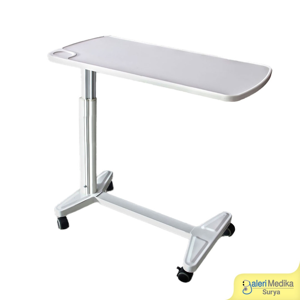 Meja Portable Pasien Onemed AT-3 Aluminium Overbed Table