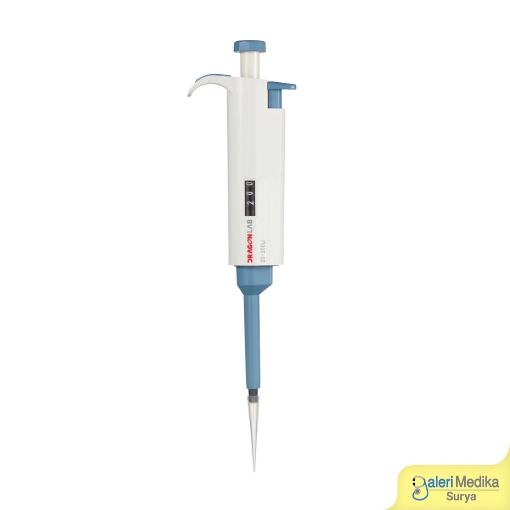 DRAGONLAB Micropipette Toppette Adjustable Mechanical Volume (0.5 - 10 μl)